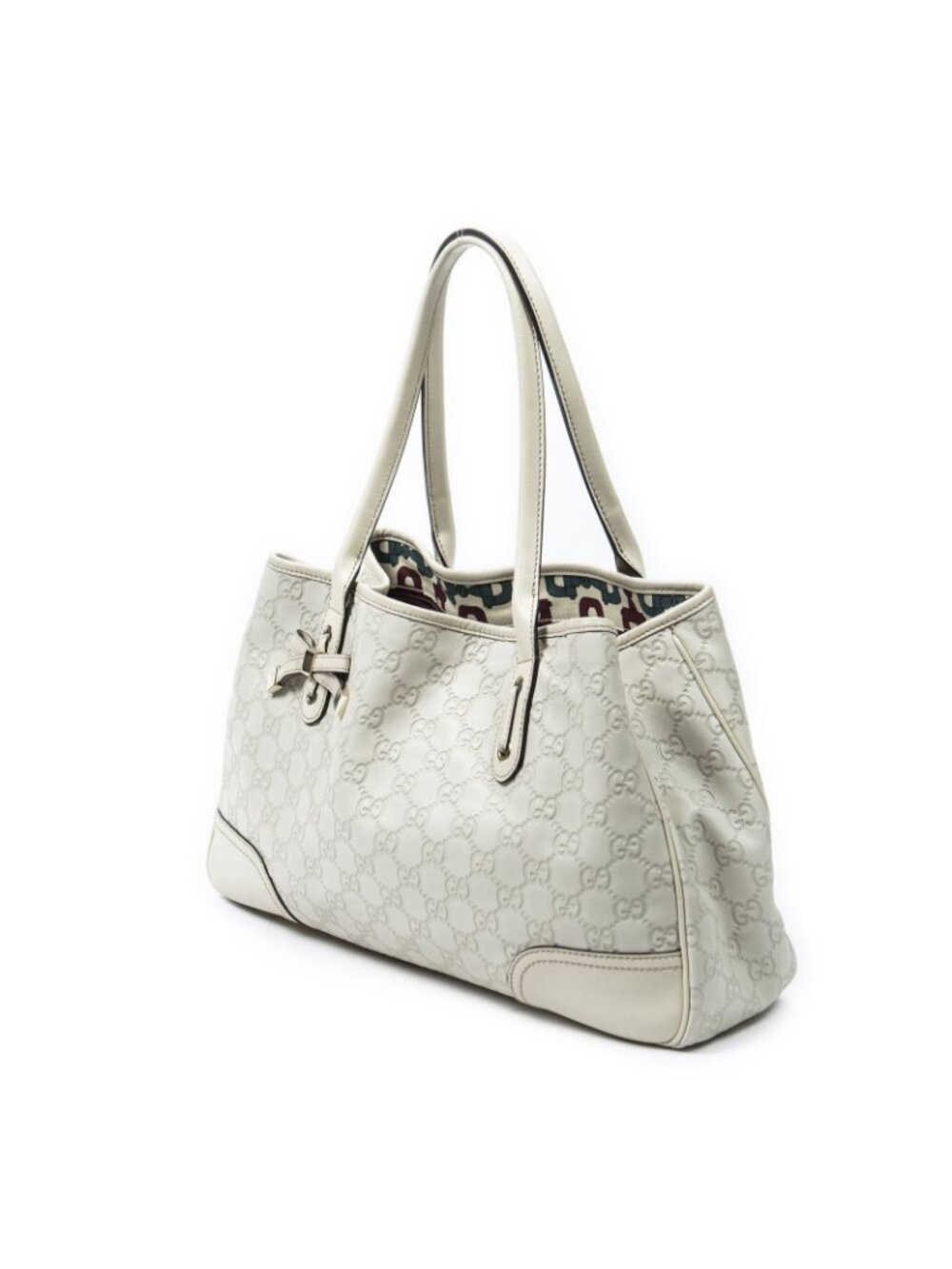 Gucci Princi Tote Ivory Guccissima - Picture 2 of 10